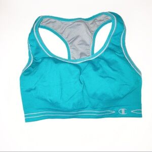 Champion turquoise small sports bra for gym, yoga